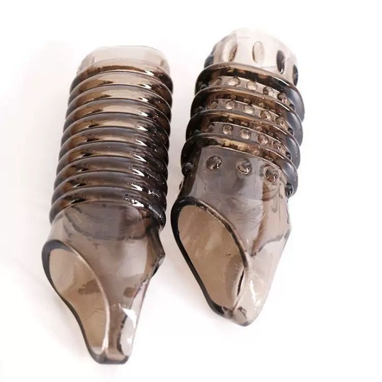 Wolf Fang Textured Vibrating Extension Sleeve – Extra-Length Dual-Stimulation Design|كم تمديد مهتز بنقشة ناب الذئب – تصميم لزيادة الطول والسُمك وتحفيز مزدوج