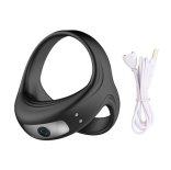 Rechargeable Dual-Ring Couples Vibrating Massager – Secure Fit, One-Button Control & Intimate Comfort(جهاز تدليك اهتزازي مزدوج الحلقات قابل للشحن للأزواج – تثبيت مريح وتحكم بزر واحد وتجربة أكثر حميمية)