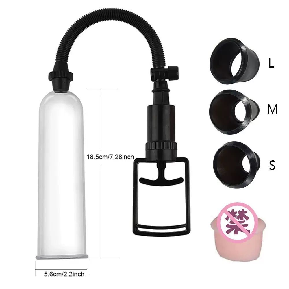 Adult Manual Vacuum Massage Pump Kit – Clear Cylinder, 3 Seal Rings & Soft-Touch Sleeve(طقم مضخة تدليك يدوية بالتفريغ للبالغين – أسطوانة شفافة و3 حلقات إحكام وكمّ ناعم)