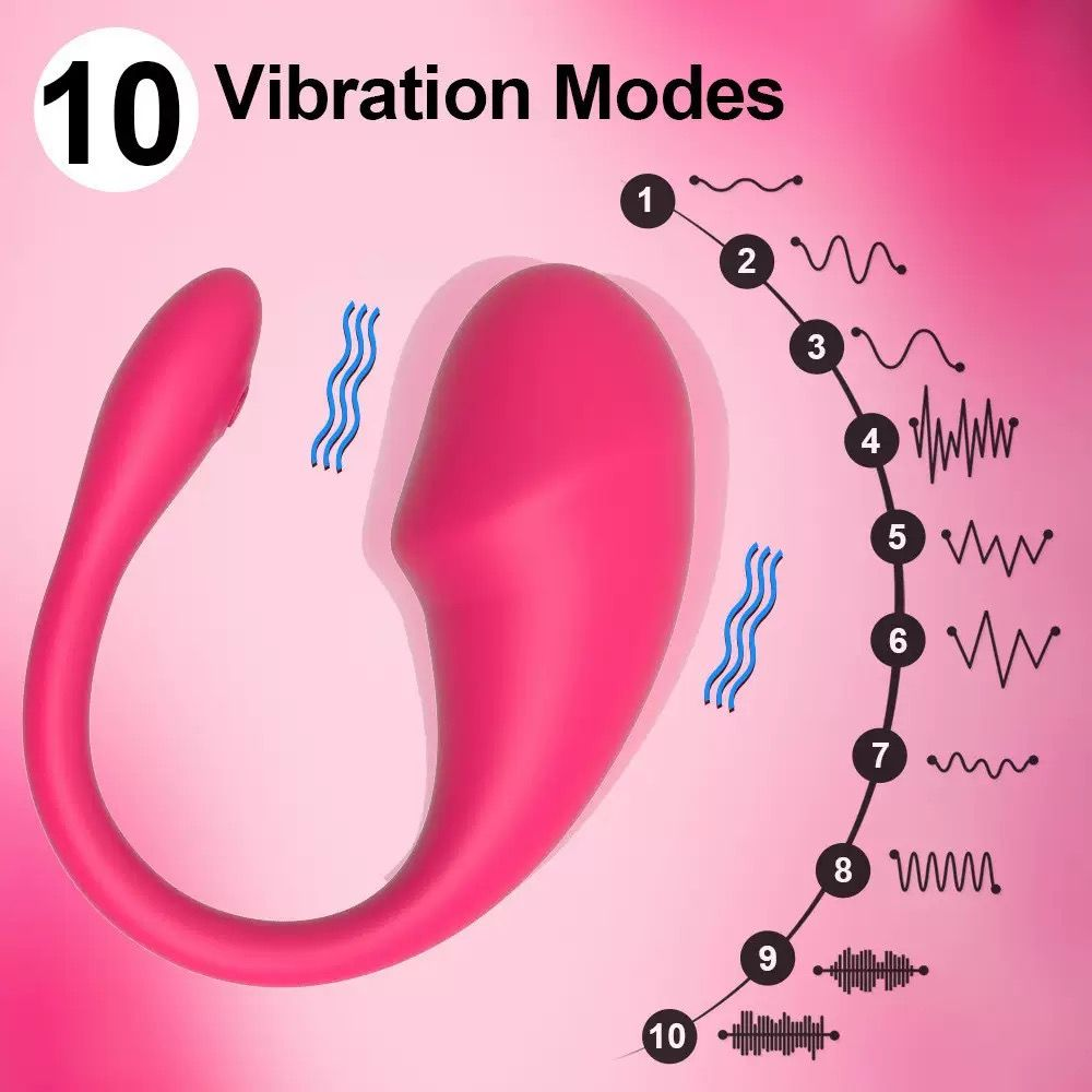 App-Controlled Wearable Couples Vibrator – 10 Vibration Modes, Flexible Fit & Dual-Stimulation Design(جهاز اهتزاز قابل للارتداء للأزواج بتحكم عبر التطبيق – 10 أوضاع اهتزاز وتصميم مرن مزدوج التحفيز)