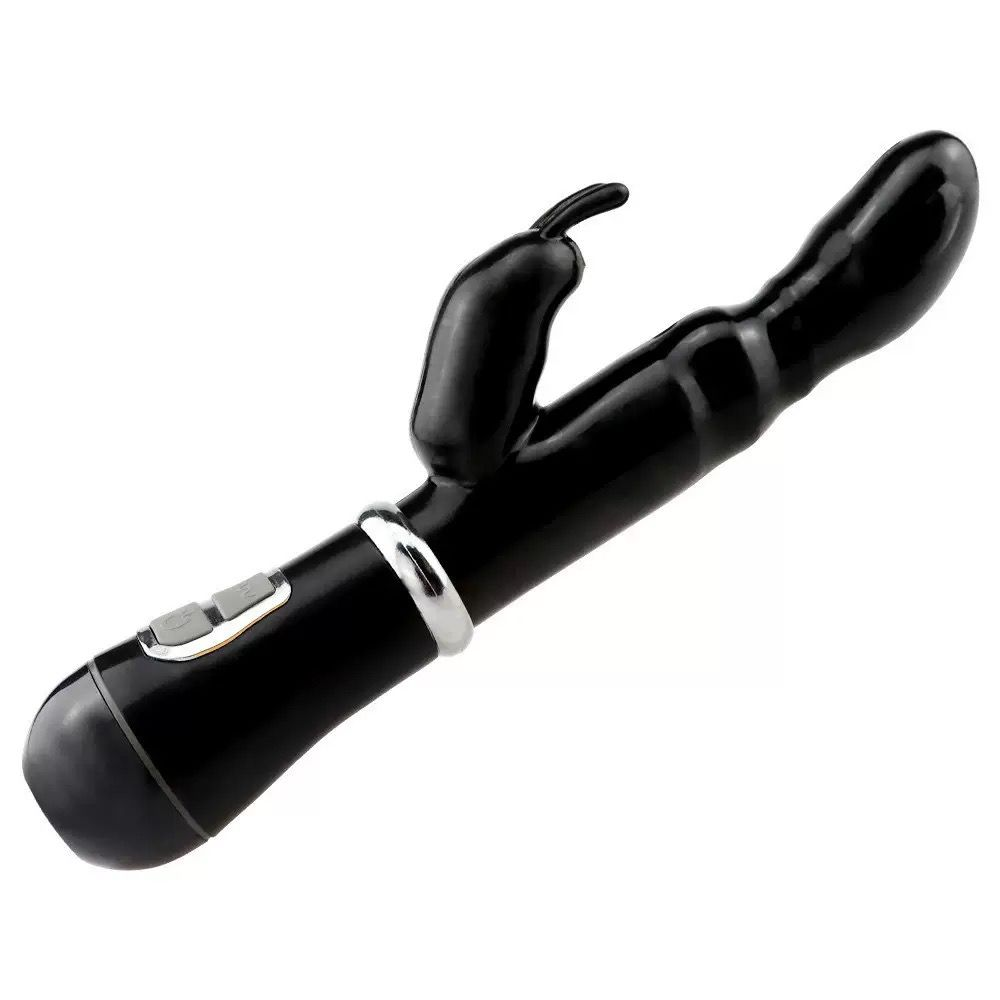 Dual-Stimulation Rabbit Vibrating Massager – Multi-Mode Control, Ergonomic Curved Design & Personal Comfort(جهاز تدليك اهتزازي مزدوج التحفيز بتصميم أذن الأرنب – أوضاع متعددة وتصميم منحني مريح للاستخدام الشخصي للبالغين)
