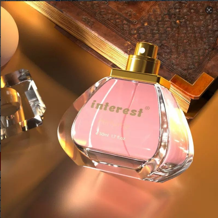 Interest Women’s Allure Perfume 50mL | Elegant Fragrance & Portable Design｜عطر Interest النسائي الجذاب 50 مل | أناقة منعشة وتصميم سهل الحمل